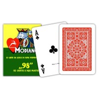 ''98'' pokerio kortos Modiano (raudonos)